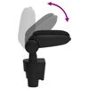 vidaXL Reposabrazos para coche ABS negro 15,5x32x(41-54) cm
