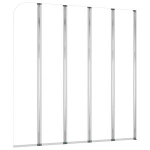 vidaXL Mampara de ducha de vidrio templado transparente 120x140 cm