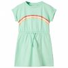 Vestido infantil con cord&oacute;n verde chill&oacute;n 104