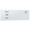 vidaXL Pizarra magn&eacute;tica de pared vidrio templado blanco 80x30 cm