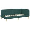 vidaXL Estructura de cama en esquina Verde oscuro 100 x 200 cm tela