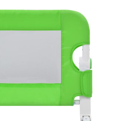 vidaXL Barandilla de seguridad cama de niño poliéster verde 180x42 cm
