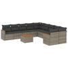 vidaXL Patio Sofa Set 10 plaza Grey