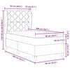 vidaXL Cama tipo Box Spring Verde oscuro 200 x 90 cm Poli&eacute;ster