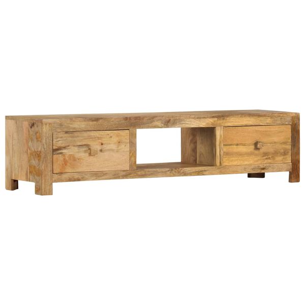 vidaXL Mueble para TV de madera maciza de mango 140x30x32 cm