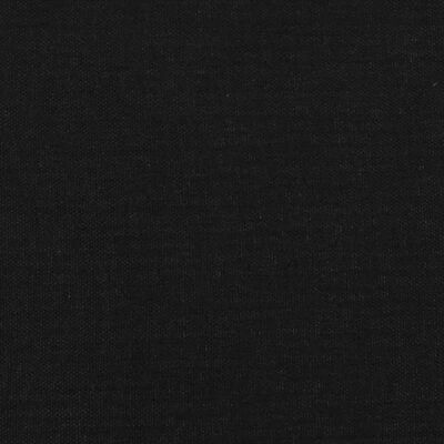 vidaXL Estructura de cama box spring tela negro 160x200 cm