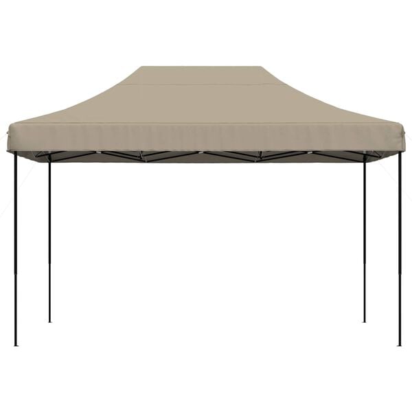 vidaXL Carpa de Fiesta Taup&eacute; 279 x 410 x 315 cm Tela Oxford