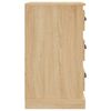 vidaXL Mesita de noche madera contrachapada roble Sonoma 39x39x67 cm