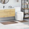 vidaXL Conjunto de alfombra de ba&ntilde;o antideslizante 2 pcs Marr&oacute;n PP