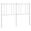vidaXL Cabecero de repuesto de metal blanco 135 cm