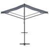 vidaXL Toldo de pie tela y acero azul y blanco 500x300 cm