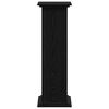 vidaXL Soporte de plantas Roble Negro 33 x 33 x 100 cm