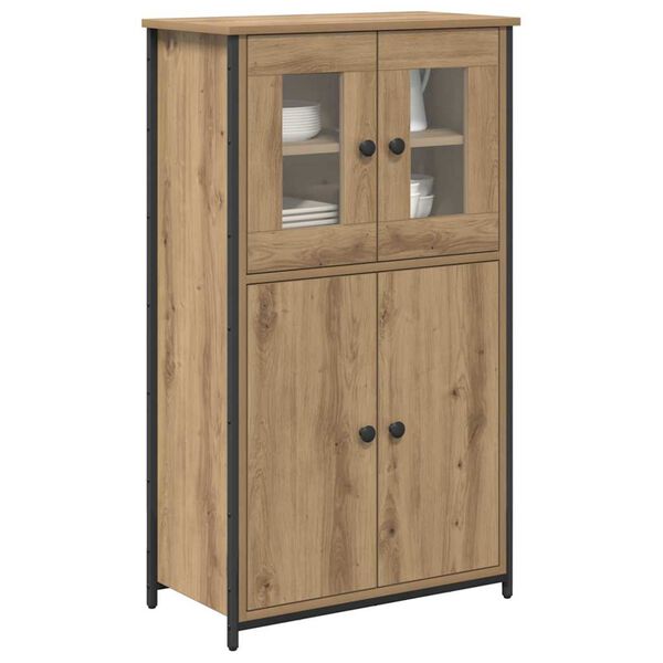 vidaXL Alacena Roble artesanal 62 x 32 x 106,5 cm Madera contrachapada