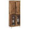vidaXL Aparador alto Madera envejecida 69,5 x 34 x 180 cm