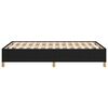 vidaXL Estructura de cama sin colch&oacute;n tela negro 120x190 cm