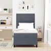 vidaXL Cama tipo Box Spring Gris oscuro 90 x 190 cm Terciopelo