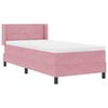 vidaXL Cama tipo Box Spring con colch&oacute;n Rosa 200 x 100 cm Poli&eacute;ster