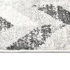 vidaXL Alfombra de PP gris y blanco 160x230 cm