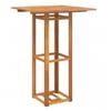 vidaXL Mesa alta de terraza madera maciza de acacia 75x75x110 cm