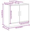 vidaXL Gabinete de Ba&ntilde;o con puerta Madera Vieja 63 x 29 x 55 cm