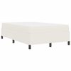 vidaXL Estructura de cama con colch&oacute;n Crema 120 x 200 cm tela