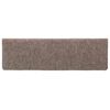 vidaXL Felpudos autoadhesivos para escaleras, 30 unidades, 65 x 21 x 4 cm, borde rectangular, color beige