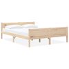 vidaXL Estructura de cama sin colch&oacute;n madera maciza de pino 120x200 cm