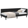 vidaXL Estructura de cama en esquina Negro 100 x 200 cm Terciopelo