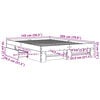 vidaXL Estructura de cama sin colch&oacute;n madera roble Sonoma 140x200 cm