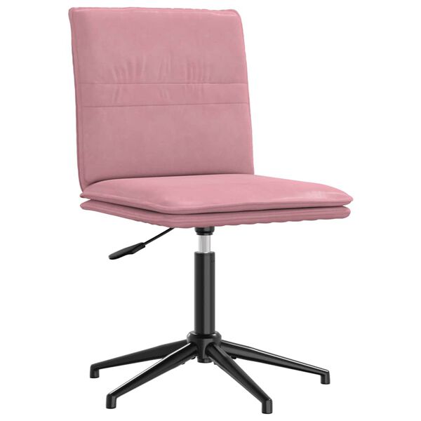 vidaXL Silla de comedor terciopelo rosa
