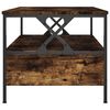 vidaXL Mesa de centro madera de ingenier&iacute;a roble ahumado 100x51x45 cm