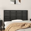 vidaXL Cabecero de cama de pared madera maciza pino negro 146x3x63 cm