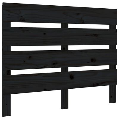 vidaXL Estructura de cama madera maciza pino negro 75x190 cm