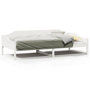 vidaXL Cama sin colch&oacute;n madera maciza de pino blanca 80x200 cm