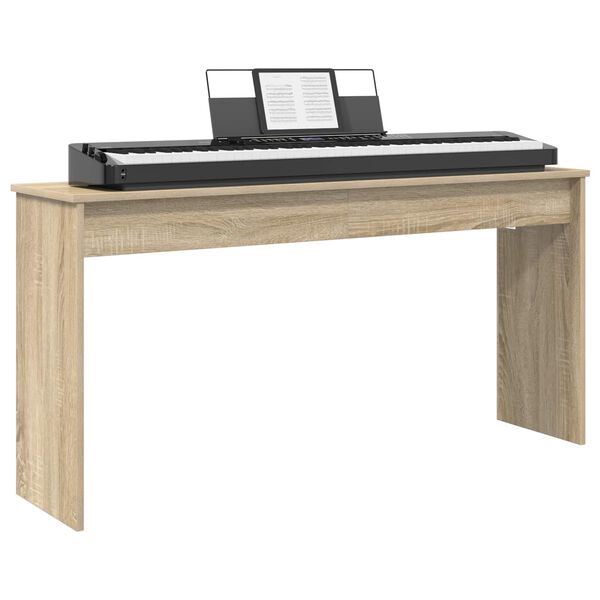 vidaXL Soporte para teclado Roble Sonoma 130 x 32 x 64 cm