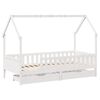 vidaXL Estructura de cama para niños con cajones madera pino 80x200 cm
