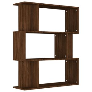 vidaXL Estanter&iacute;a/Biombo madera contrachapada marr&oacute;n roble 80x24x96 cm