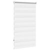 vidaXL Estor cebra 70,9x120 cm Tejido Ancho 66,7 cm Blanco