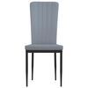vidaXL Sillas de comedor 2 unidades terciopelo gris claro