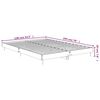 vidaXL Estructura de cama madera de ingenier&iacute;a blanca 135x190 cm
