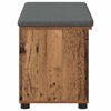 vidaXL Banco de entrada con coj&iacute;n Madera vieja 80 x 38 x 46 cm