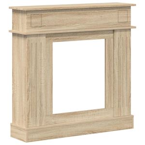vidaXL Marco de chimenea Roble Sonoma 102 x 26 x 100 cm