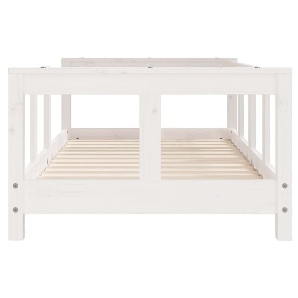 vidaXL Estructura de cama para niños madera de pino blanco 70x140 cm