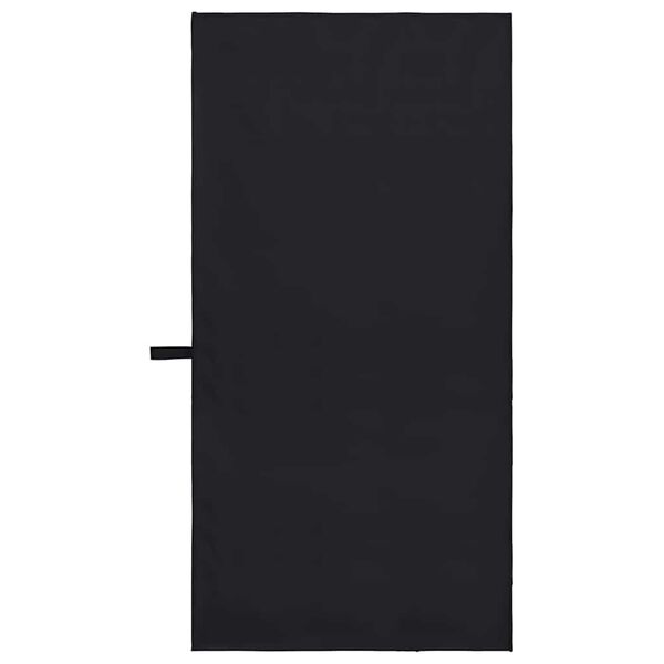 vidaXL Toallas Deportivas 2 pcs Negro 100 x 50 cm