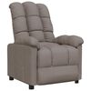 vidaXL Sill&oacute;n reclinable de tela gris taupe