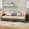 vidaXL Sof&aacute; cama extra&iacute;ble sin colch&oacute;n marr&oacute;n miel 2x(90x190) cm