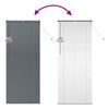 vidaXL Persiana para Ventana con cortinas Manual Gris oscuro Aluminio
