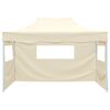 vidaXL Carpa de Fiesta Crema 280 x 410 x 315 cm Tela Oxford