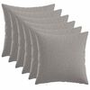vidaXL Funda de almohada 6 uds. HEERLEN Gris Nube 30 x 30 cm Tela