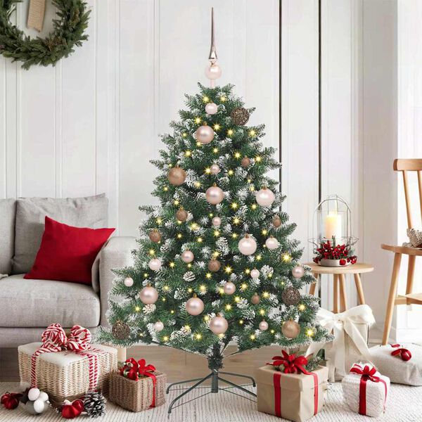 vidaXL &Aacute;rbol de Navidad artificial Verde 120 cm PVC, Pl&aacute;stico y Acero